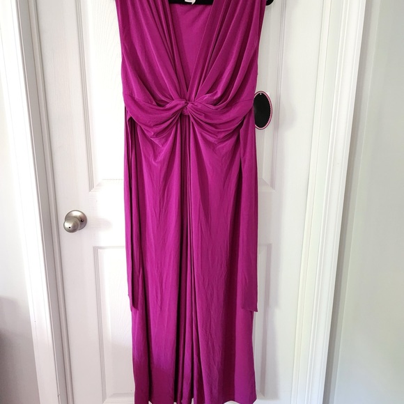 NWT Paperdoll Maxi Dress 2X Fuschia - Picture 9 of 9